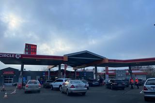 Korki przed stacjami Circle K w Gorzowie