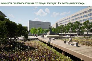 Nowa zieleń ozdobi plac Sejmu Śląskiego w Katowicach