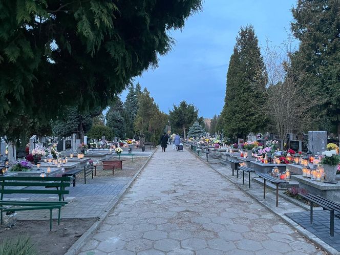 Cmentarz w Łodzi - 1 listopada