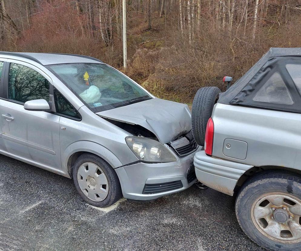 Mini karambol na drodze Starachowice - Wąchock