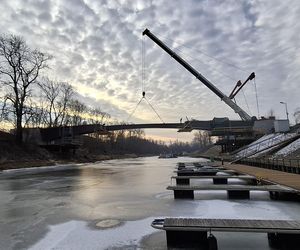 Nowa kładka w Porcie Czerniakowskim