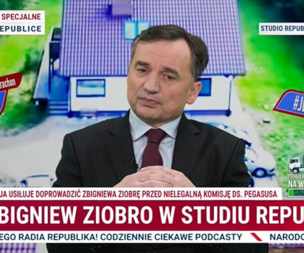 Zbigniew Ziobro pojawił się w telewizji Republika, szuka go policja. Dziś ma się stawić na sejmową komisję śledczą