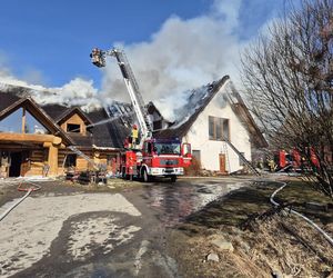 Pożar Wilczej Jamy w Bieszczadach