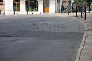 Ul. Podwale w Lublinie przed remontem