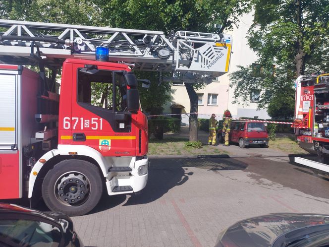 Pożar mieszkania przy ul. Wolności w Zabrzu