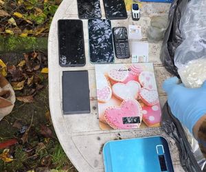 Nalot policji na ogródki działkowe. Zatrzymali 33-latka i jego żonę. 9-miesięcznę niemowlę wciągnięte w przestępczy proceder