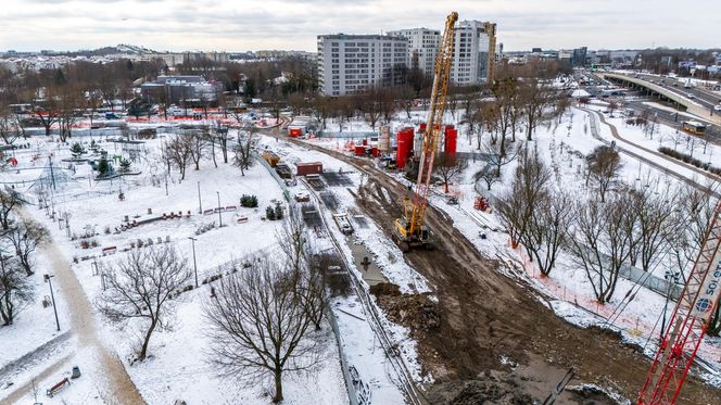 Budowa tramwaju do Dworca Zachodniego w styczniu 2025