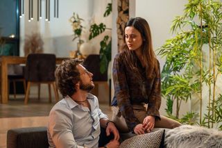 	M jak miłość odc. 1856. Kasia (Paulina Lasota), Mariusz (Mateusz Mosiewicz)