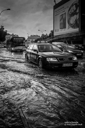 Rzeszów zalany po dzisiejszej burzy