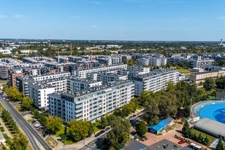 Nowe osiedla na pograniczu Kamionka i Grochowa w Warszawie