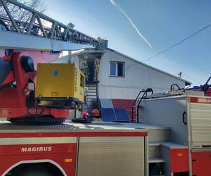 Interwencja straży pożarnej przy ulicy Zgodnej w Starachowicach