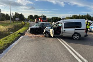 Wypadek w Sukowie. Rannego zabrał śmigłowiec LPR