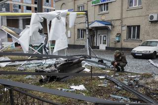 Wojna na Ukrainie - zniszczenia w Kijowie