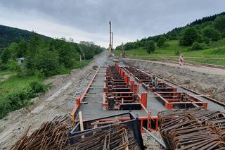 Prace na osuwisku w Kasinie Wielkiej