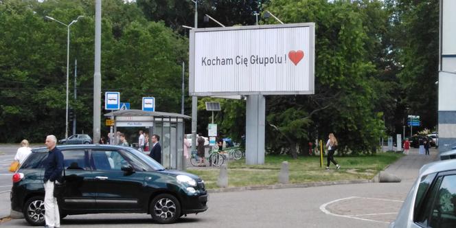 Oryginalne wyznanie miłości w centrum Szczecina