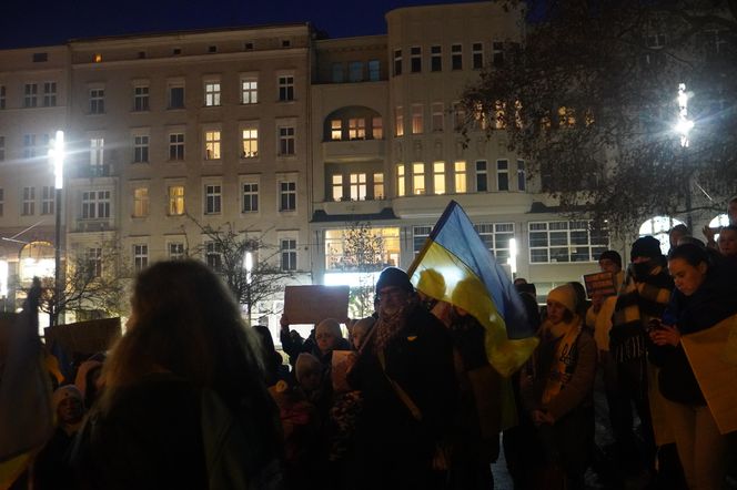 Manifestacja w trzecią rocznicę wybuchu wojny w Ukrainie