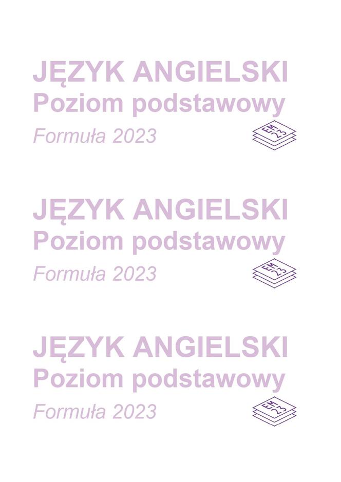 Matura próbna 2023 - arkusz z angielskiego