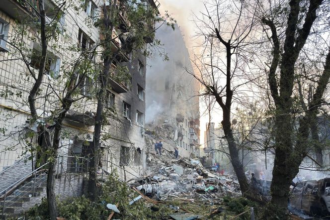 Skutki rosyjskiego ataku na Kijów