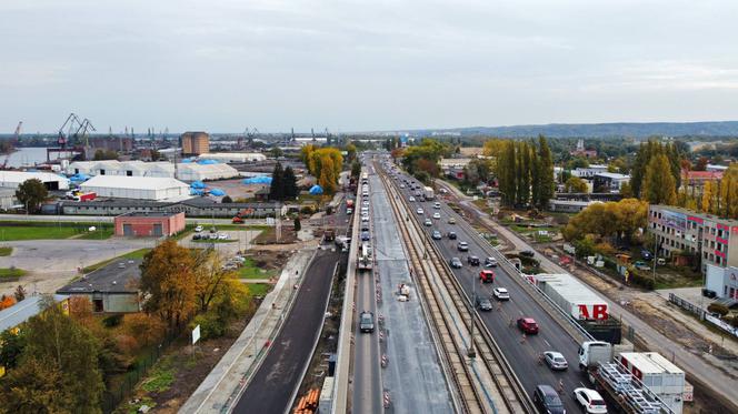 Przebudowa Estakady Pomorskiej - październik 2021