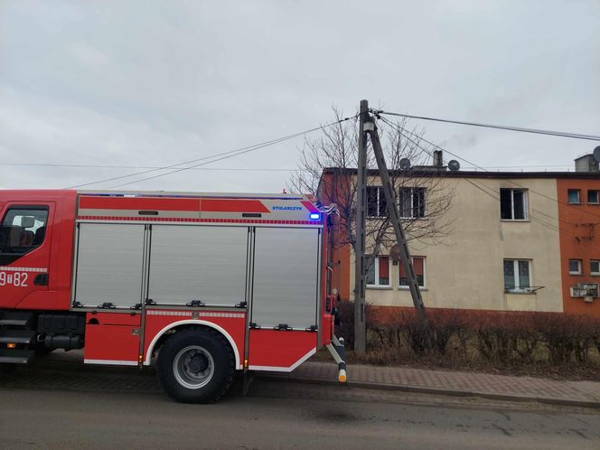 Pożar budynku socjalnego w Starachowicach