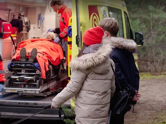 M jak miłość, odcinek 1857, kulisy: Basia (Karina Woźniak) i Kacper (Bartosz Ziewiec)