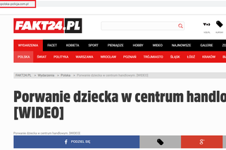 Porwanie dziecka w Galerii Krakowskiej to FAKE NEWS! Małopolska Policja ostrzega