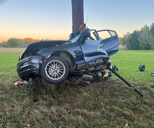 BMW owinęło się wokół drzewa. 23-latek zginął na miejscu