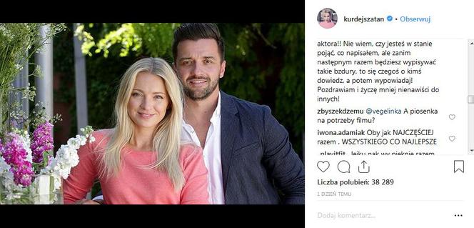 Rafał Szatan na Instagramie o roli Eryka w M jak miłość