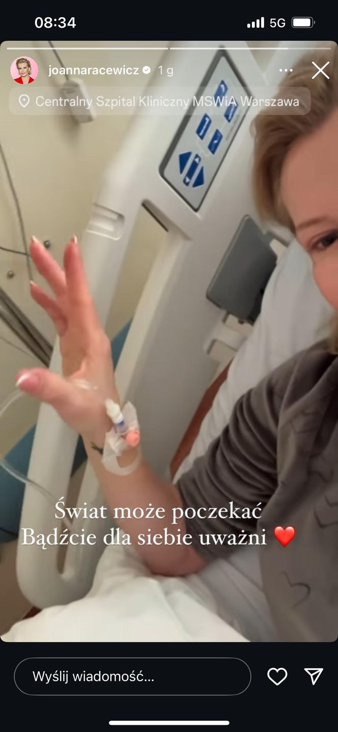 Joanna Racewicz w szpitalu!