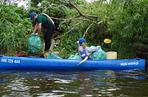 Kajakowy Eko Patrol sprzątał okolice Wyspy Grodzkiej i Kanału Zielonego