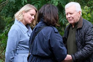 M jak miłość odc. 1843. Jan Mokrzycki (Wojciech Duryasz), Marysia (Małgorzata Pieńkowska), Judyta (Paulina Chruściel)