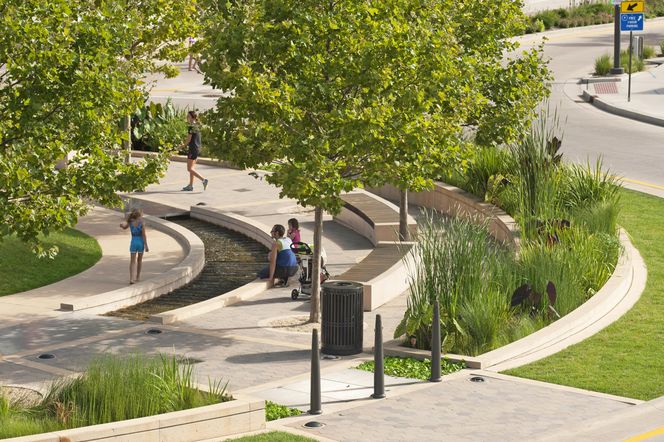  Uptown Normal’s Circle Fountain, Illinois, USA