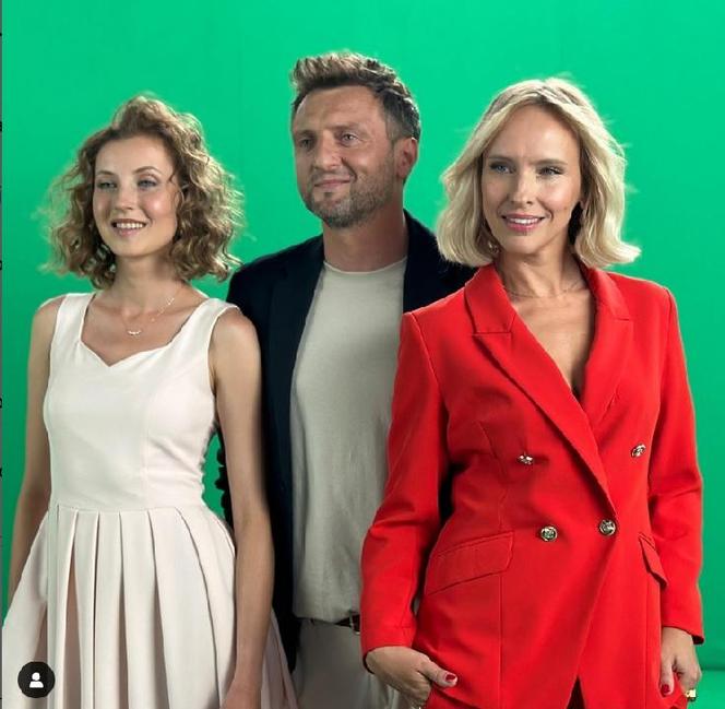 M jak miłość. Natalka (Dominika Suchecka), Bartek (Arkadiusz Smoleński), Dorota (Iwona Rejzner)