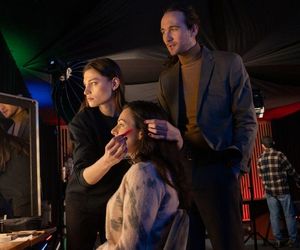 	Na dobre i na złe odc. 952. dziennikarz Rafał Kostrzewa (Mateusz Czwartosz), Helena (Anna Jarosik)