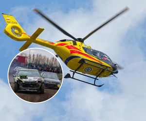 Straszny wypadek na zawodach. Lądował helikopter LPR