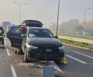 Zderzenie 3 aut na ulicy ks. Piotra Ściegiennego w Kielcach