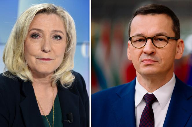  Marine Le Pen i Mateusz Morawiecki