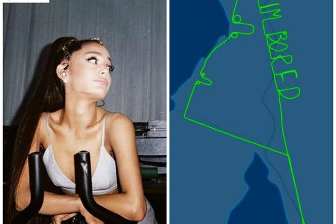 Ariana Grande i znudzony pilot