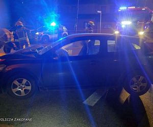 Białka Tatrzańska. Wypadek trzech aut. Zawinił kierowca porsche