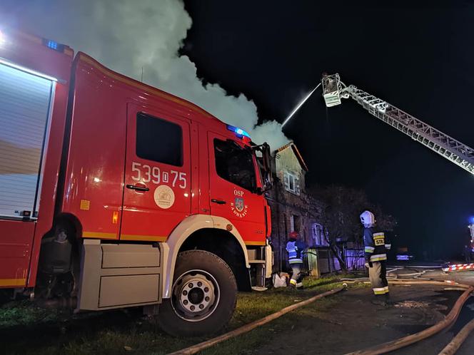 Pożar w Kłobuczynie na Dolnym Śląsku