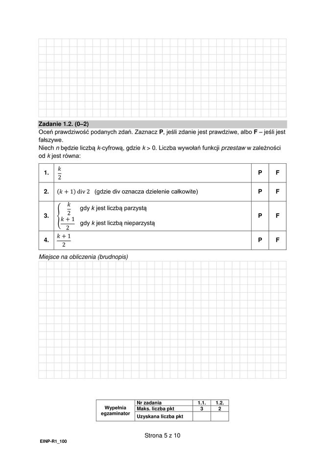 Matura 2025 informatyka rozszerzona - arkusz CKE 14.05.2025 - Formuła 2015