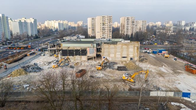 Rozbiórka dawnego Multikina na Ursynowie