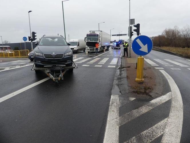 Wypadek na skrzyżowaniu w Lublińcu 