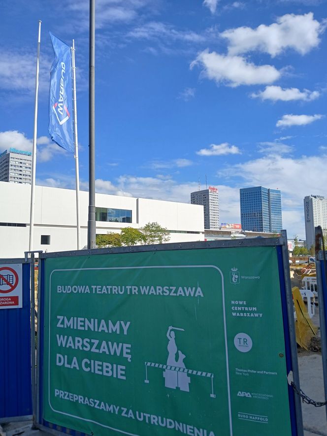 Budowa podziemi teatru TR Warszawa