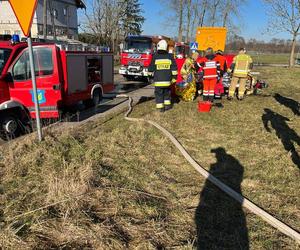 Pożar przyczepy campingowej w Tynwałdzie pod Iławą