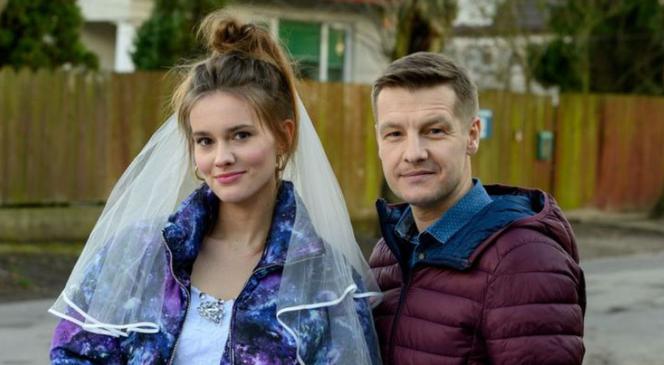 M jak miłość odc. 1511. Franka (Dominika Kachlik), Paweł (Rafał Mroczek)
