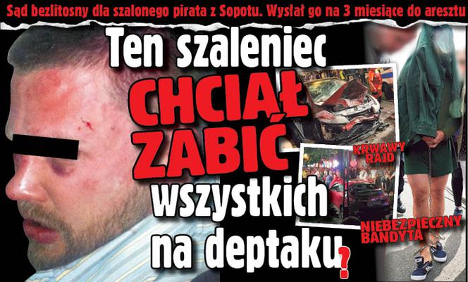 Ten szaleniec chciał zabić wszystkich na deptaku 