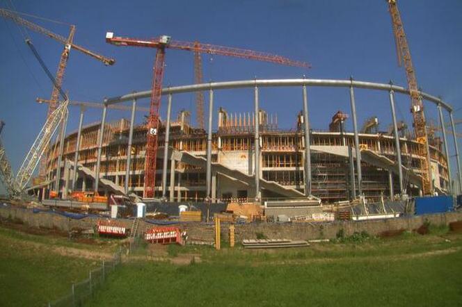 Budowa Stadionu Narodowego, 11 czerwca 2010