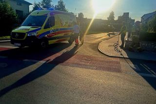 Poważny wypadek w Myszkowie. 11-latek został potrącony przez osobówkę. Lądował śmigłowiec LPR