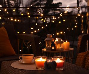 Balkon nocą 